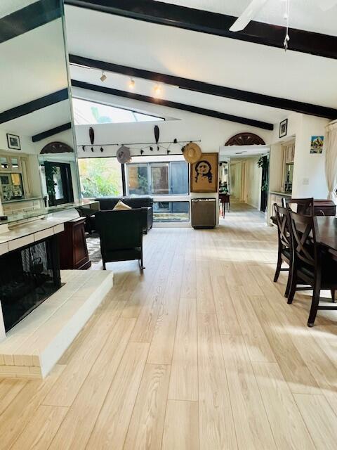 6582 Patio Ln, Boca Raton, FL 33433 - living area featuring light wood-style flooring