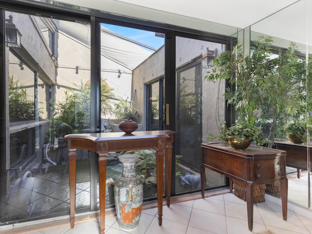 interior space featuring tile patterned floors