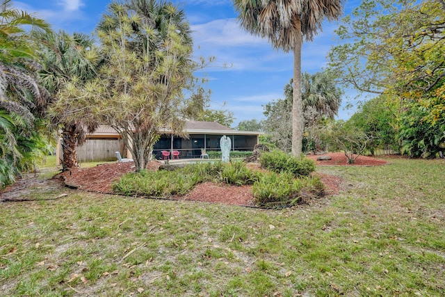 8933 NW 3rd Ct, Coral Springs, FL 33071 - view of yard featuring a sunroom