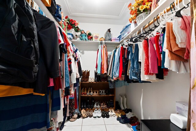 6045 Whipoorwill Ln, Fort Pierce, FL 34987 - walk in closet featuring tile patterned floors