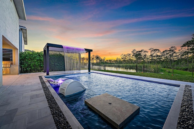 4770 SW Ardsley Dr, Stuart, FL 34997 - view of swimming pool with a fenced backyard and a patio area
