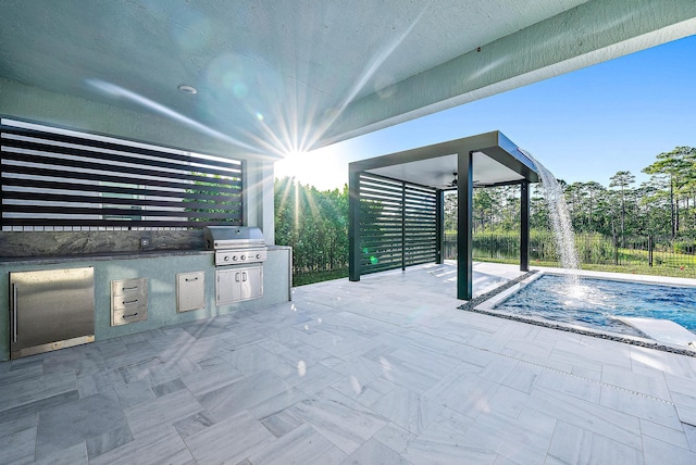 4770 SW Ardsley Dr, Stuart, FL 34997 - view of patio / terrace featuring a ceiling fan
