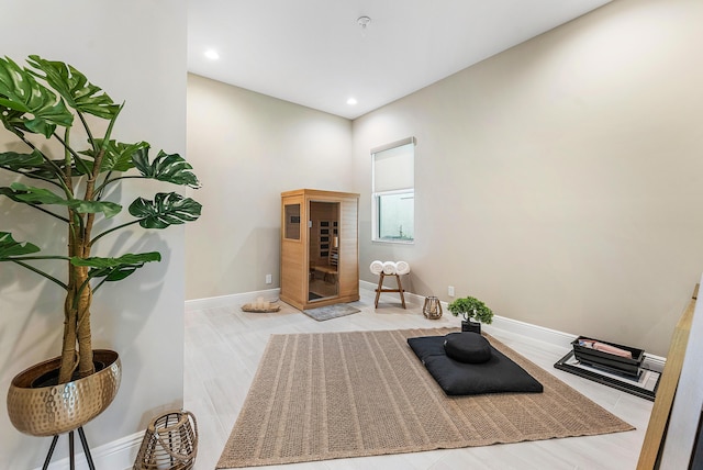 12618 Nautilus Cir, Palm Beach Gardens, FL 33412 - exercise area featuring recessed lighting and baseboards