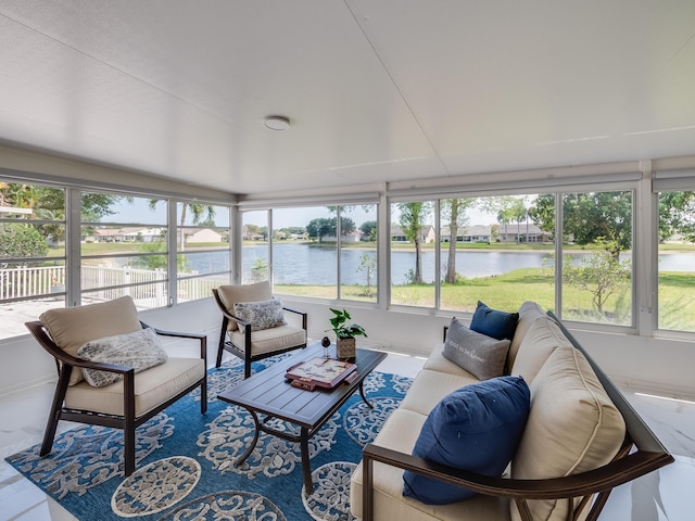 8540 Lake Cypress Rd, Lake Worth, FL 33467 - sunroom with a water view and an outdoor hangout area