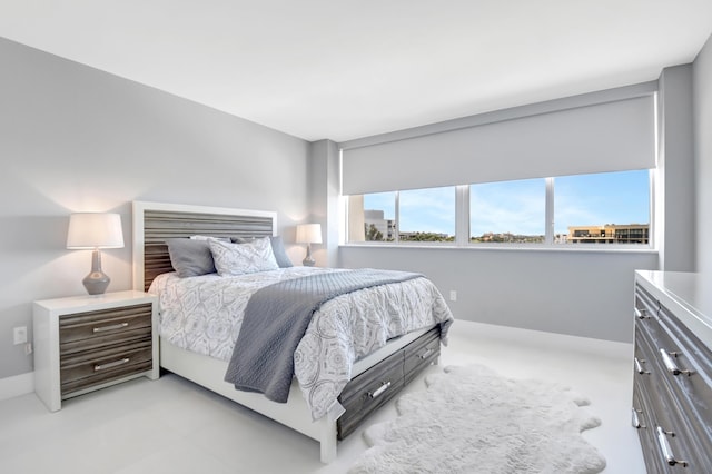 bedroom with visible vents