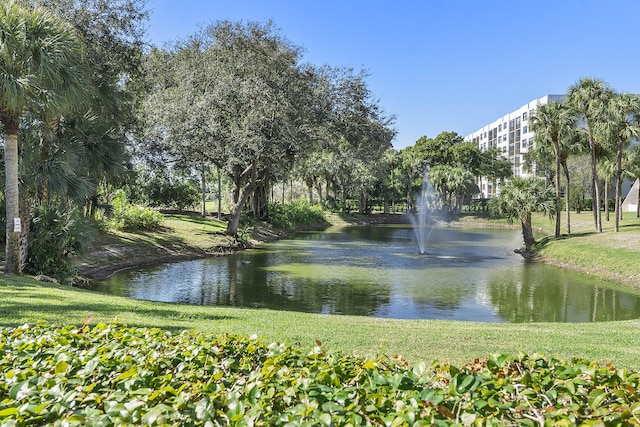 view of water feature