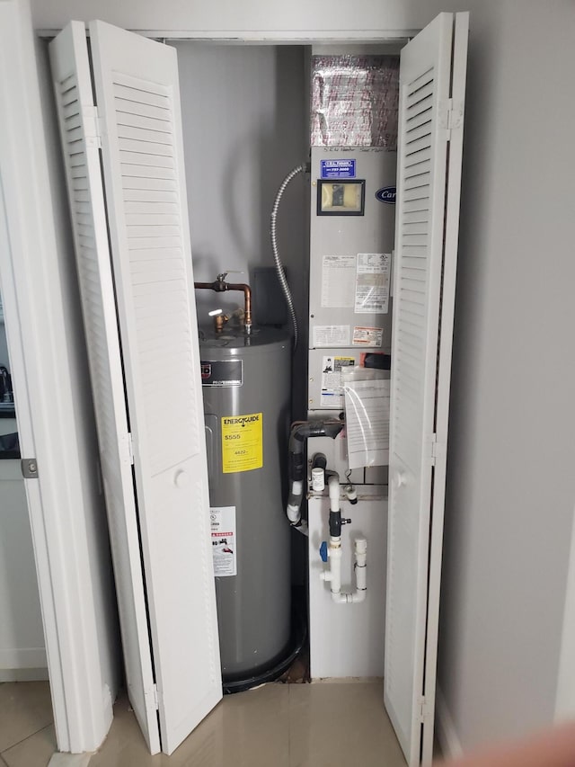 25 Crossings Cir Unit F, Boynton Beach, FL 33435 - utilities featuring electric water heater