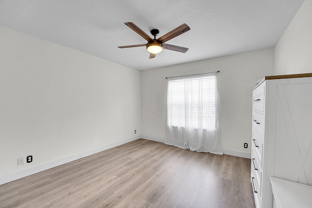 6298 Via Primo St, Lake Worth, FL 33467 - spare room featuring a ceiling fan, light wood finished floors, and baseboards