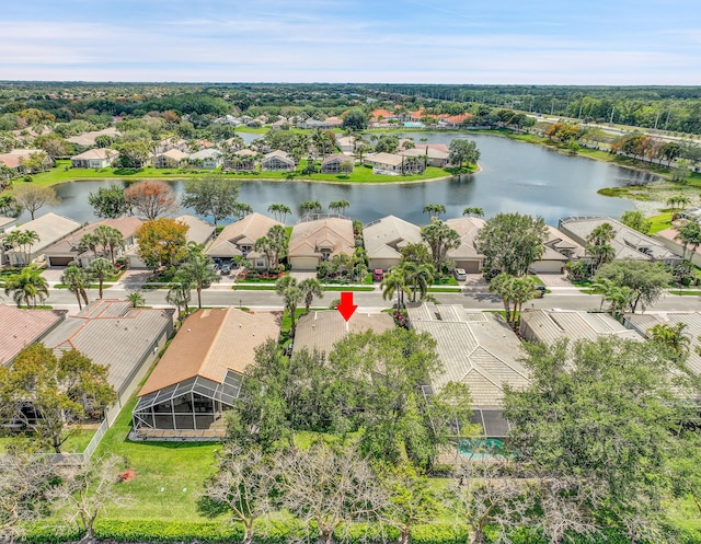 6298 Via Primo St, Lake Worth, FL 33467 - aerial perspective of suburban area featuring a large body of water