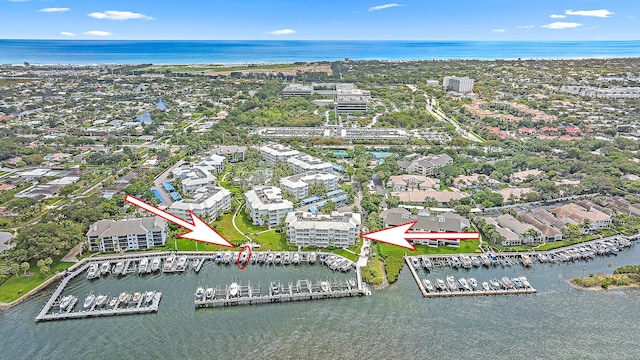 621 Bay Colony Drive S & Slip 13, Juno Beach, FL 33408 - bird's eye view of a large body of water and numerous boat docks