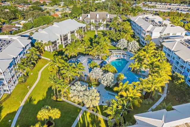 621 Bay Colony Drive S & Slip 13, Juno Beach, FL 33408 - drone / aerial view of a pool