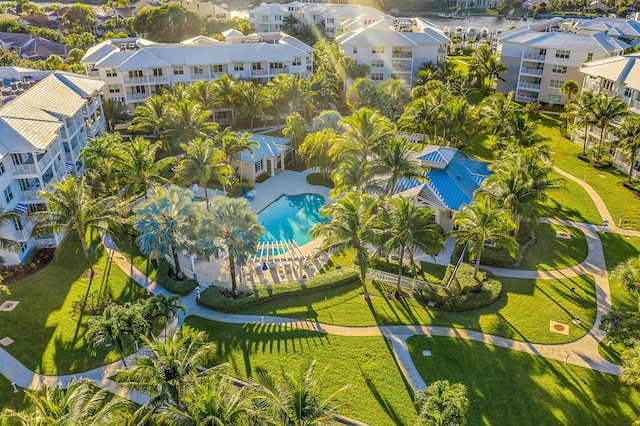 621 Bay Colony Drive S & Slip 13, Juno Beach, FL 33408 - bird's eye view of a pool