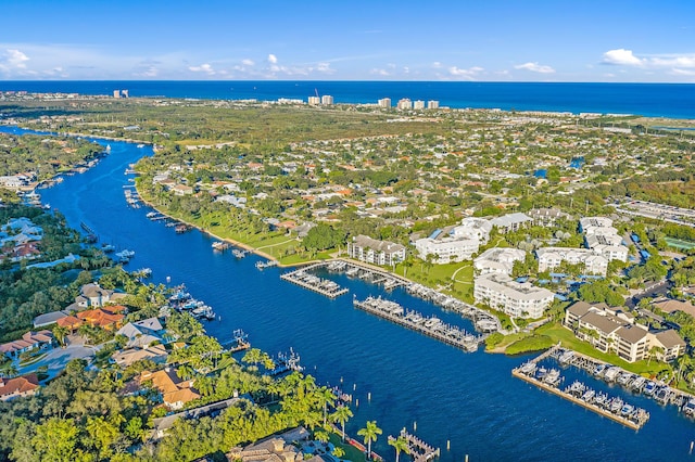 621 Bay Colony Drive S & Slip 13, Juno Beach, FL 33408 - aerial view of a large body of water and numerous boat docks