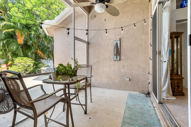 2111 Bellcrest Ct, Royal Palm Beach, FL 33411 - view of patio with a ceiling fan