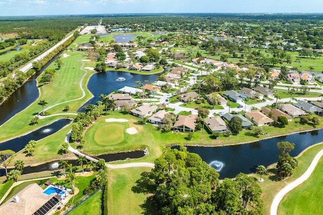 6878 Touchstone Cir, Palm Beach Gardens, FL 33418 - bird's eye view featuring a water view and a residential view