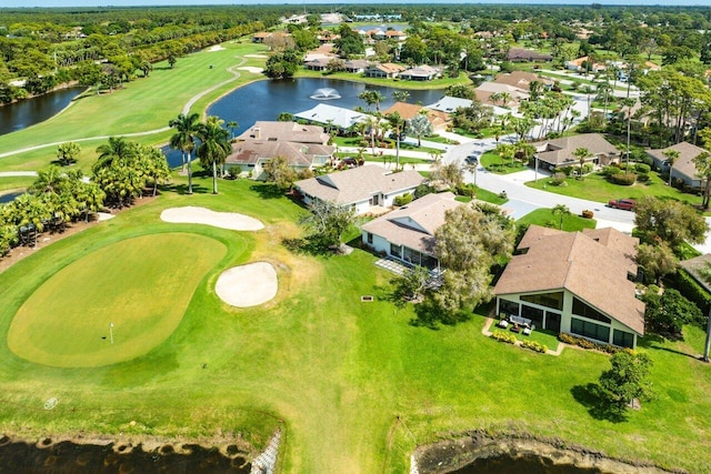 6878 Touchstone Cir, Palm Beach Gardens, FL 33418 - aerial view featuring a water view, a residential view, and view of golf course