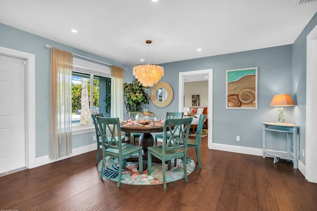 living room featuring recessed lighting, wood finished floors, visible vents, a ceiling fan, and french doors