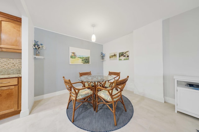 view of dining space