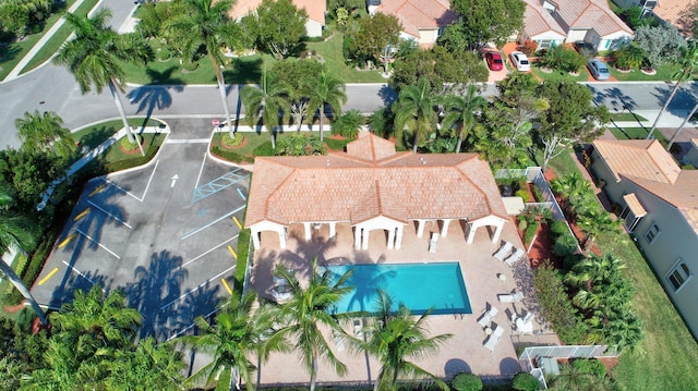 birds eye view of property featuring a residential view