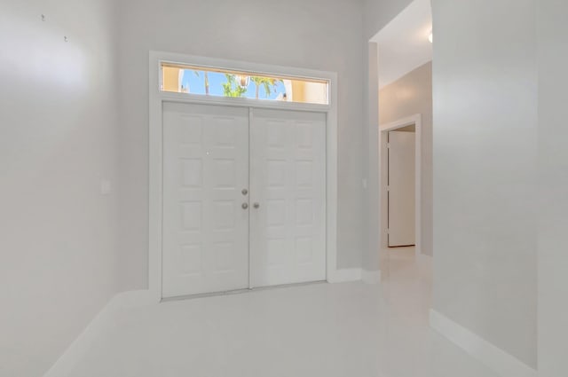 entryway with baseboards