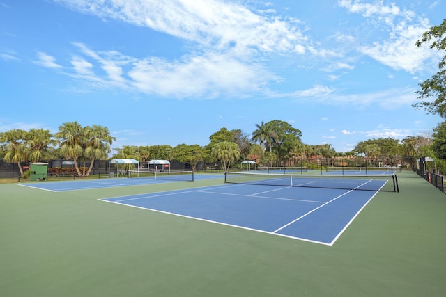 view of sport court with community basketball court and fence