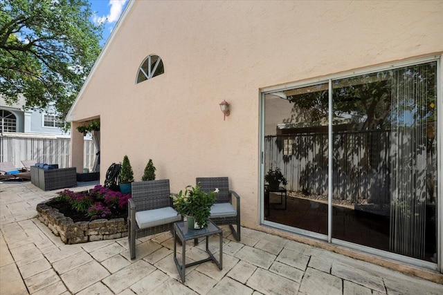 view of patio / terrace with an outdoor hangout area