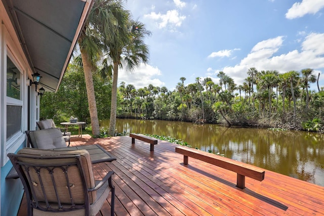 108 NE Carlisle Ln, Port Saint Lucie, FL 34952 - view of dock with a water view