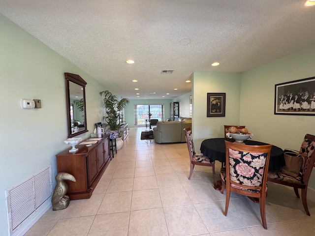 4941 Dovewood Rd Unit A, Boynton Beach, FL 33436 - dining space with recessed lighting, a textured ceiling, and visible vents