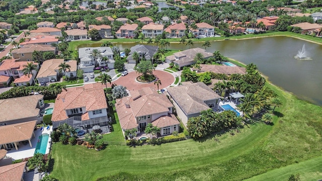 17384 Vistancia Cir, Boca Raton, FL 33496 - aerial view featuring a water view and a residential view