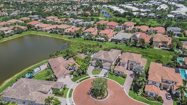 17384 Vistancia Cir, Boca Raton, FL 33496 - aerial view featuring a water view and a residential view