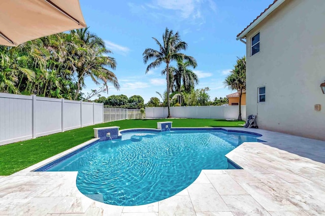 view of pool with a patio area