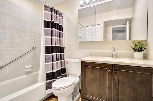 475 Piedmont J, Delray Beach, FL 33484 - bathroom with toilet, shower / bath combo, and vanity