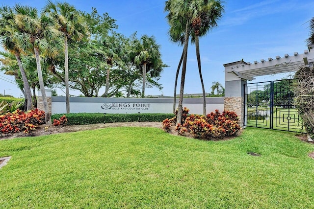 475 Piedmont J, Delray Beach, FL 33484 - community / neighborhood sign with a gate and a lawn