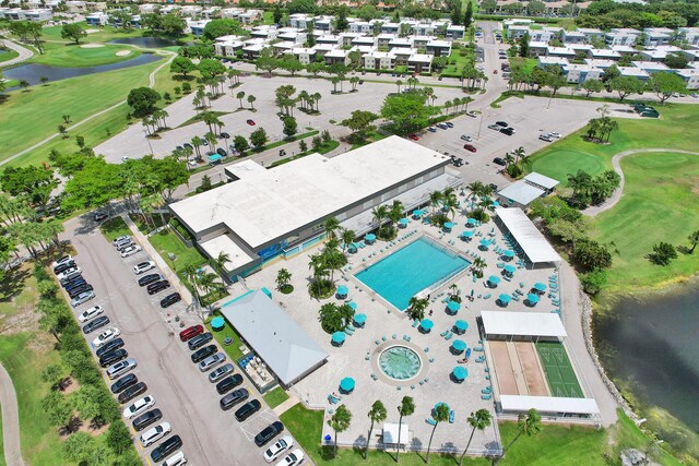 475 Piedmont J, Delray Beach, FL 33484 - birds eye view of property featuring golf course view