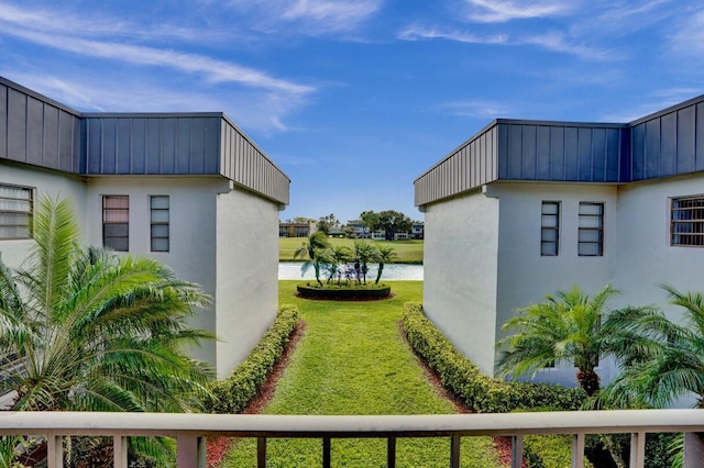 475 Piedmont J, Delray Beach, FL 33484 - view of yard featuring a water view