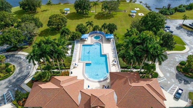 birds eye view of property