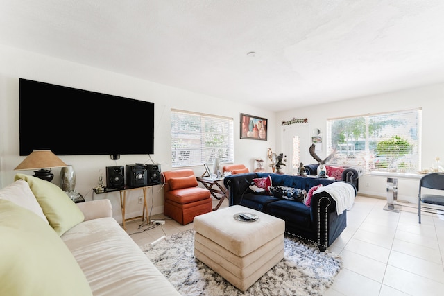 1285 NE 154th St, North Miami Beach, FL 33162 - tiled living area featuring healthy amount of natural light