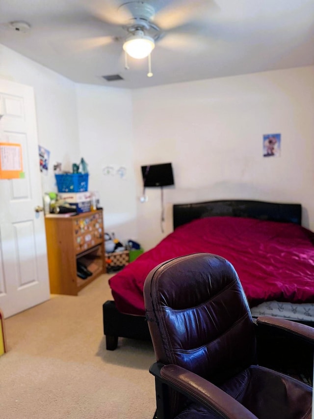 5155 NW N Macedo Blvd, Port Saint Lucie, FL 34983 - carpeted bedroom with a ceiling fan