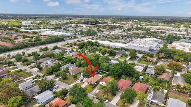 drone / aerial view featuring a residential view