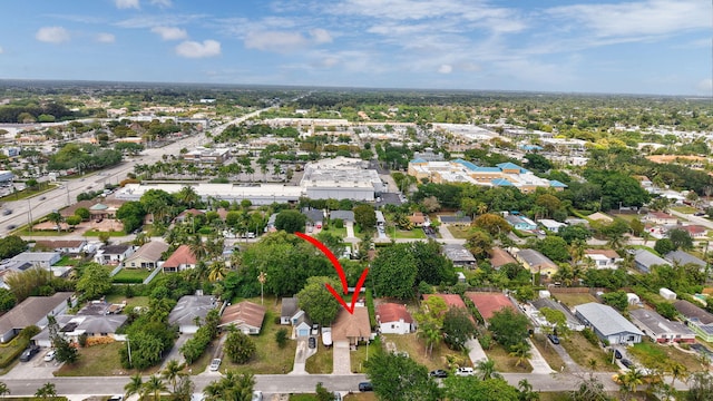 birds eye view of property featuring a residential view