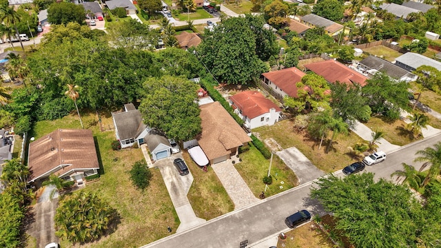 drone / aerial view featuring a residential view