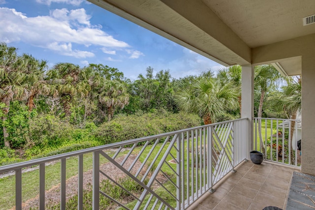 balcony featuring visible vents