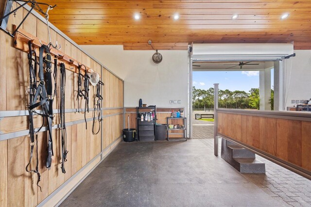 view of horse barn