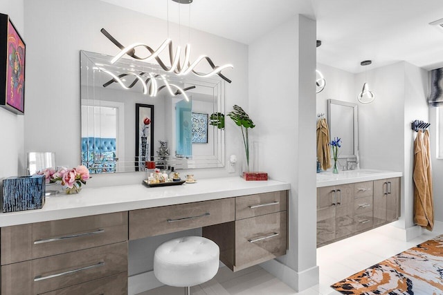 400 Seasage Dr Unit 804, Delray Beach, FL 33483 - bathroom with baseboards and vanity