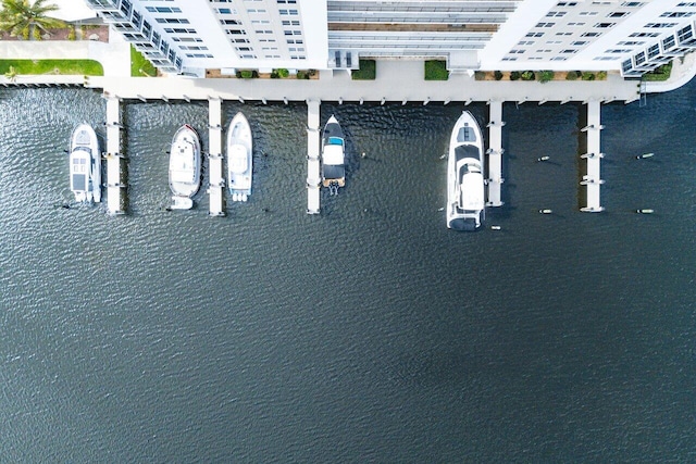 400 Seasage Dr Unit 804, Delray Beach, FL 33483 - drone / aerial view featuring a water view