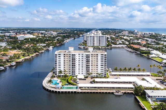 400 Seasage Dr Unit 804, Delray Beach, FL 33483 - birds eye view of property featuring a water view