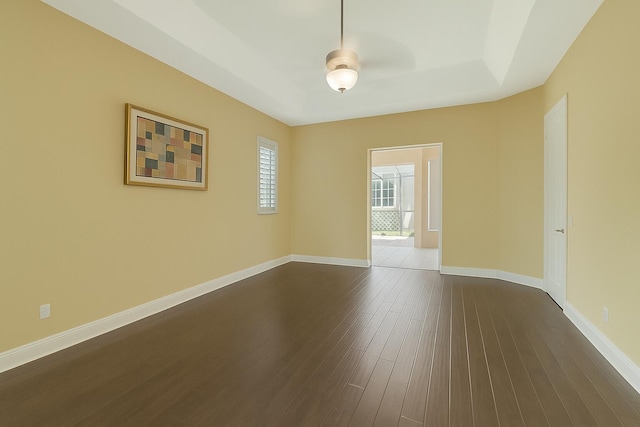 21504 Halstead Dr, Boca Raton, FL 33428 - unfurnished room with dark wood-style flooring and baseboards