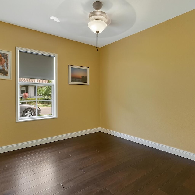 21504 Halstead Dr, Boca Raton, FL 33428 - empty room with baseboards and dark wood finished floors