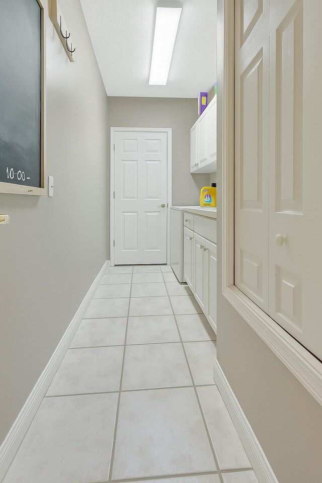 21504 Halstead Dr, Boca Raton, FL 33428 - hall with light tile patterned floors and baseboards
