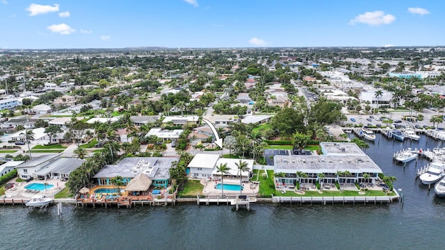 442 SE 17th Ter, Deerfield Beach, FL 33441 - birds eye view of property featuring a water view